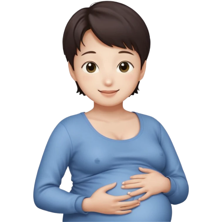 pregnant jungkook holding his belly  emoji