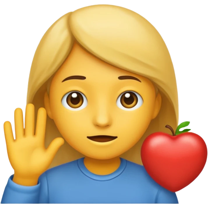 An emoji where the students needs help emoji