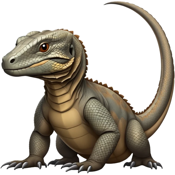 Komodo dragon How is It grey and brown emoji