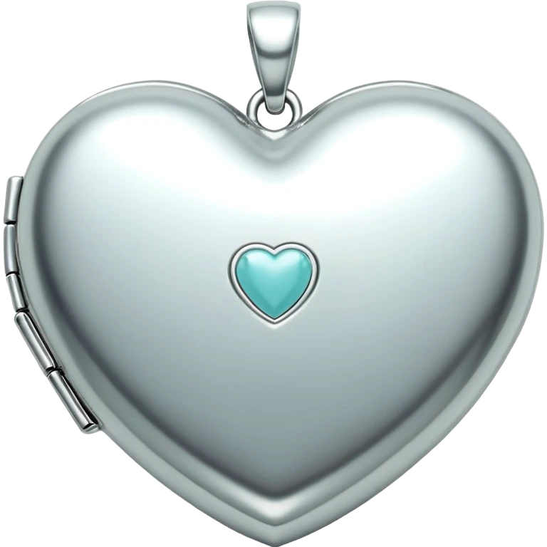 Tiffany co logo silver heart locket  emoji