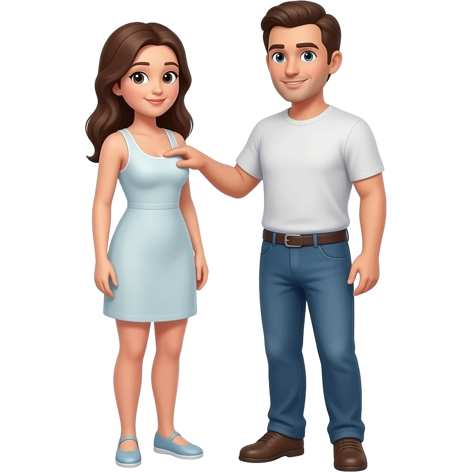 Man touching his wife’s breast emoji