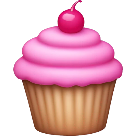 pink cupcake emoji