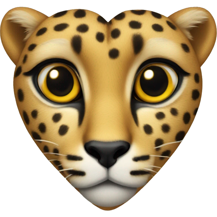Cheetah heart emoji