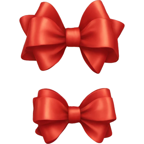 Red mini bow emoji