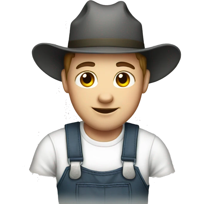 Farmer wht cow emoji