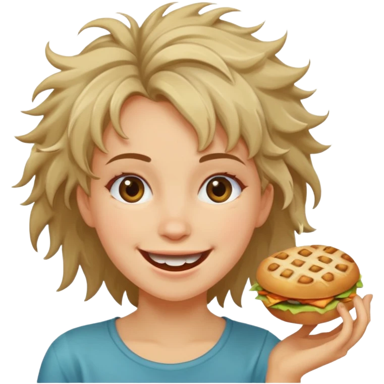 Winy hungry girl emoji