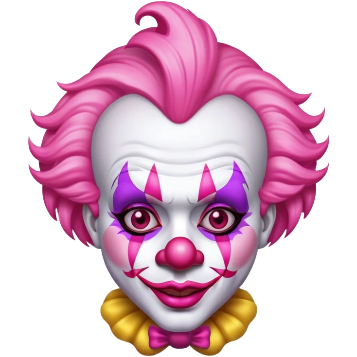 glamour clown pink emoji