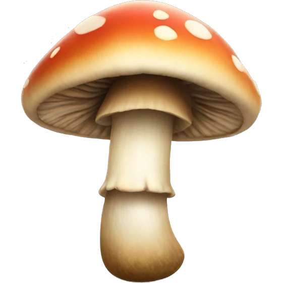 mushroom smiles  emoji