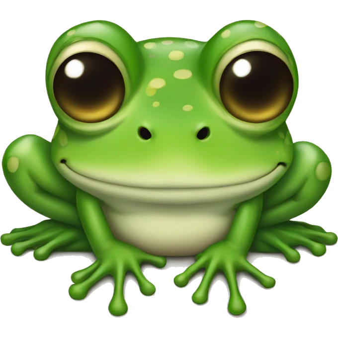 frog with a bow emoji