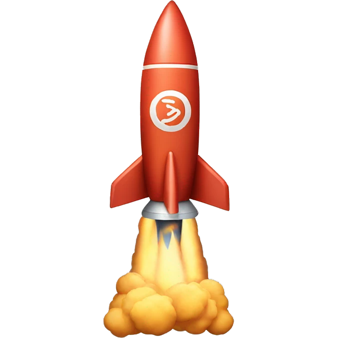 rocket whit word "satay finance" emoji