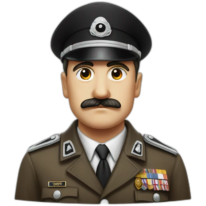 Hitler sur un ours emoji