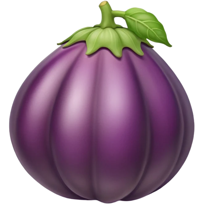 eggplant in peach emoji
