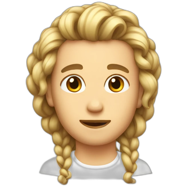 curely hair emoji