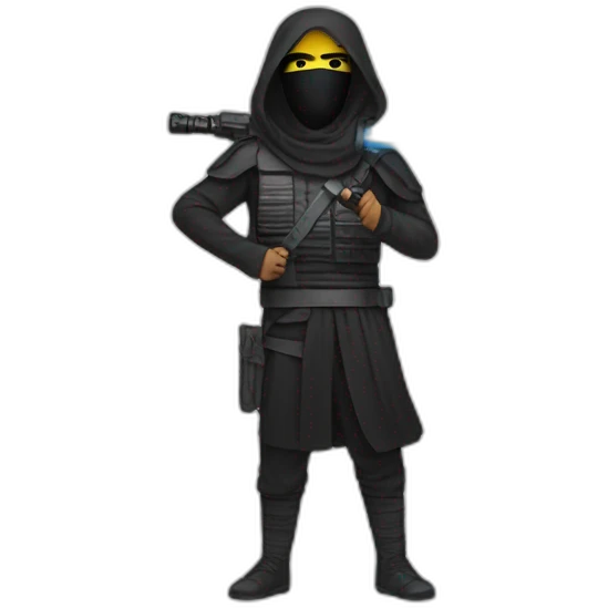 ISIS with light saber peace emoji