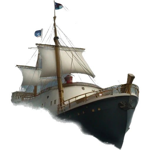 A ship in a storm steering towards a lighthouse  emoji