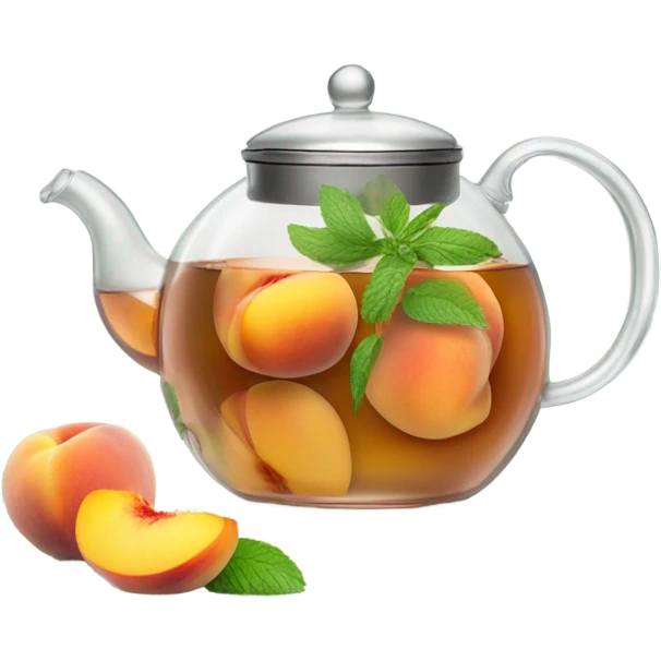 Peach tea emoji