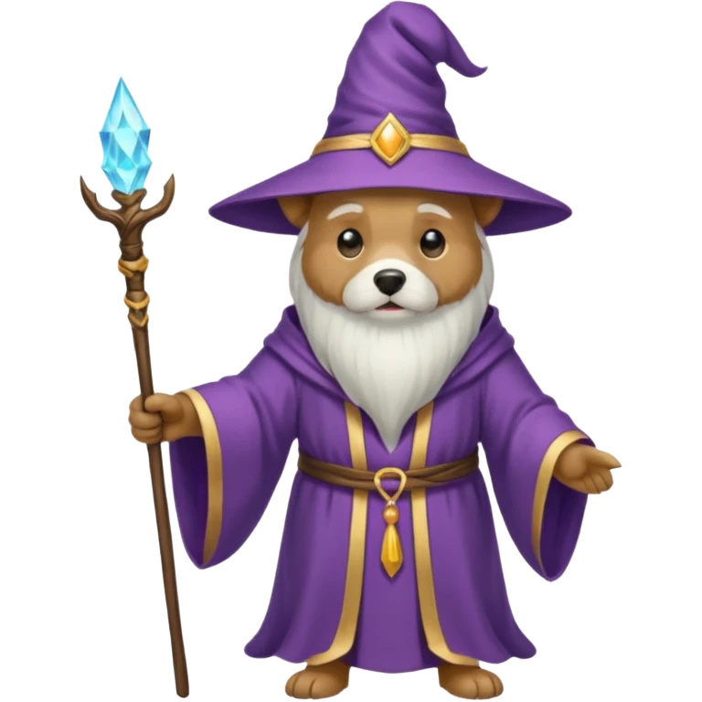 Dog wizard emoji