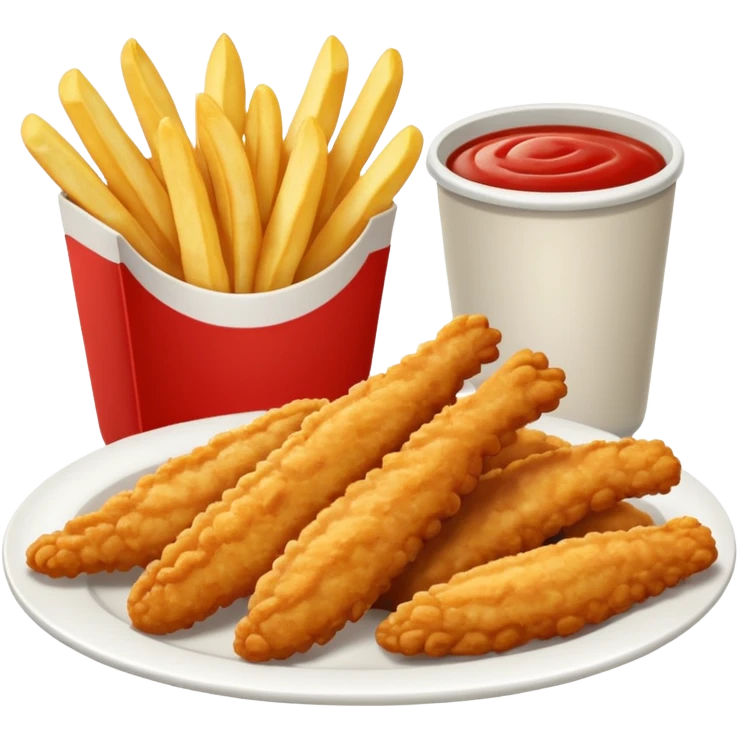 Chicken tenders and fries  emoji