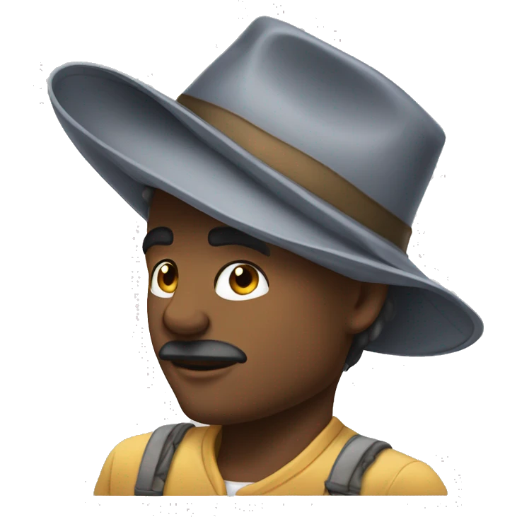 ailen with hat emoji