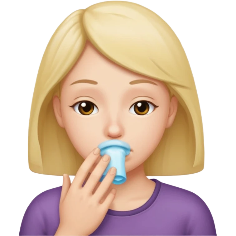 Nose smelling butt emoji