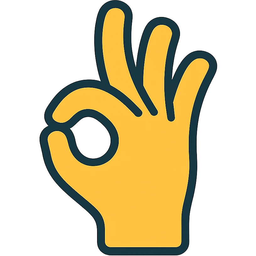okay hand gesture emoji