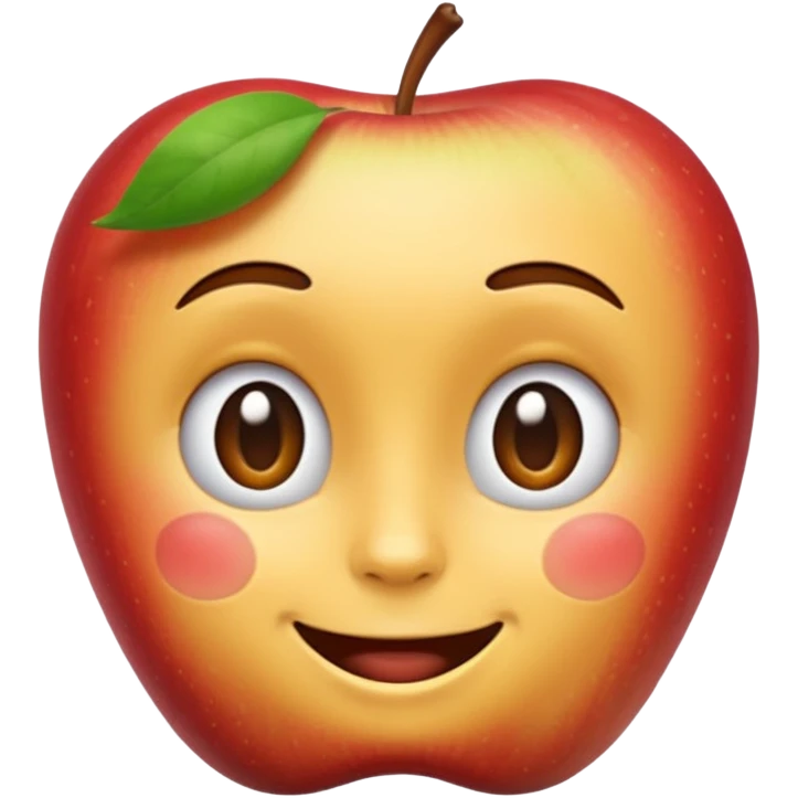 Jiafei face as an emoji, apple iOS emoji style emoji
