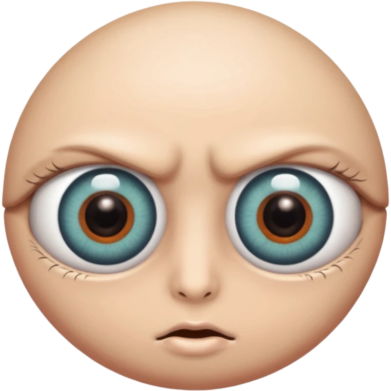 different coloured eye balls emoji