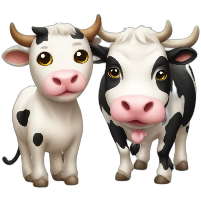 CAT And COW MIXED  emoji