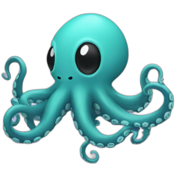 An octopus in a video player emoji