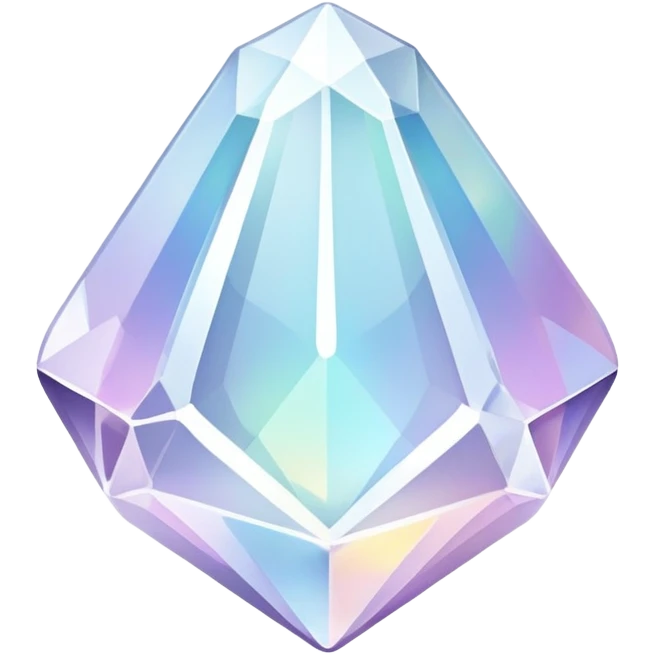  Iridescent white pale crystal  emoji