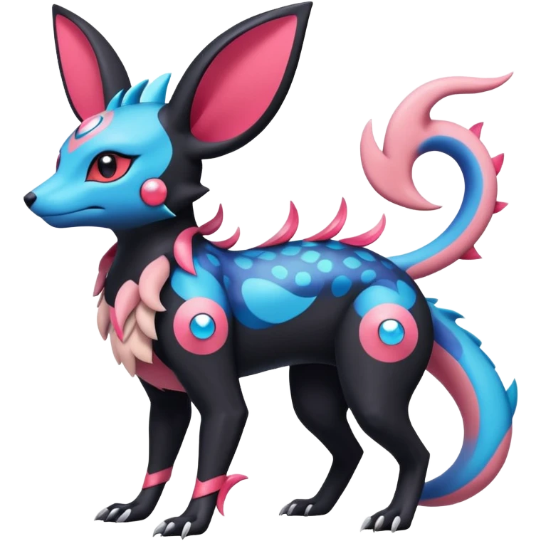 Salandit-Vibrava-Sylveon-Umbreon-fusion-Pokémon-hybrid-creature  emoji