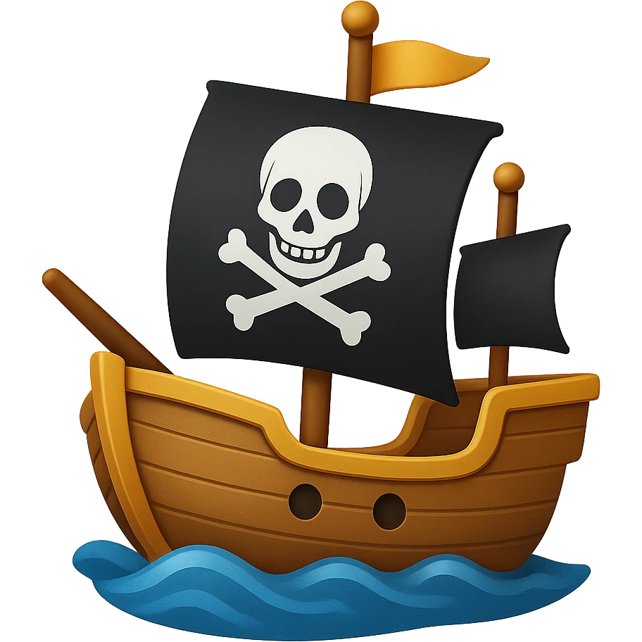 pirate ship emoji