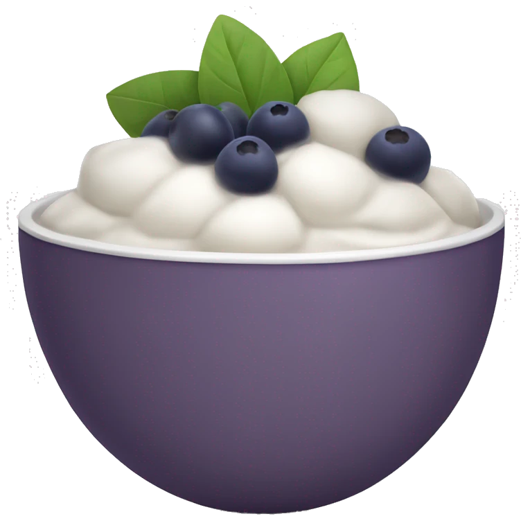 white açaí bowl emoji