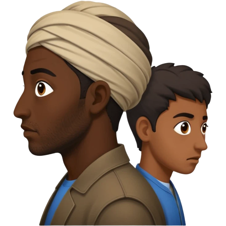 fleeing Iranians, in profile emoji
