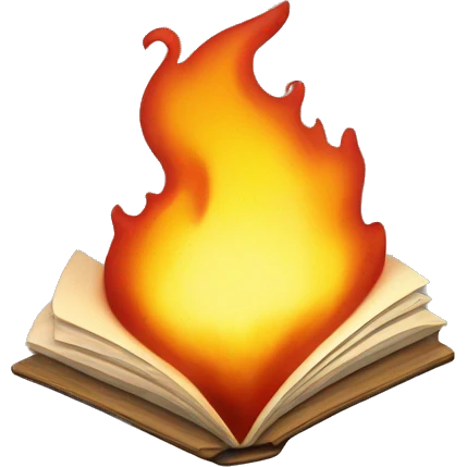 Math book on fire emoji