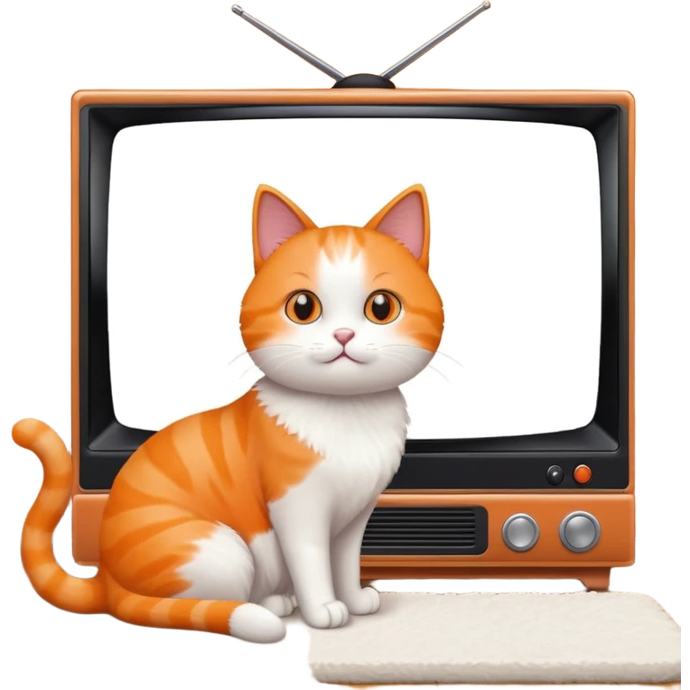 gatito mirando tv emoji