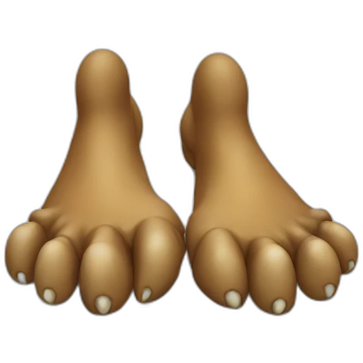 Dino feet emoji