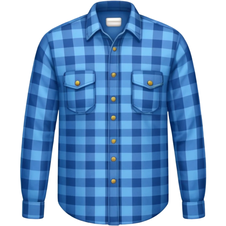 blue lumberjack shirt emoji