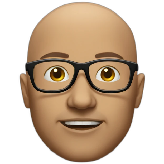 bald motherfucker with glasses emoji