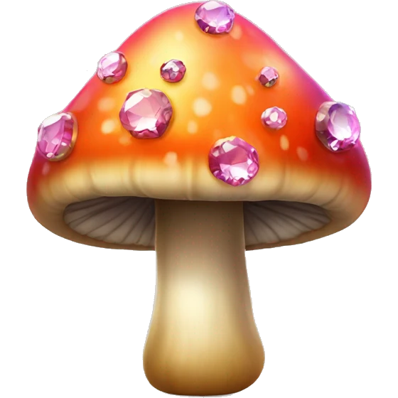 bejeweled mushroom emoji