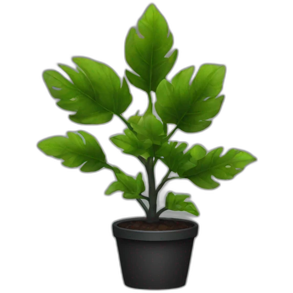 black plant emoji