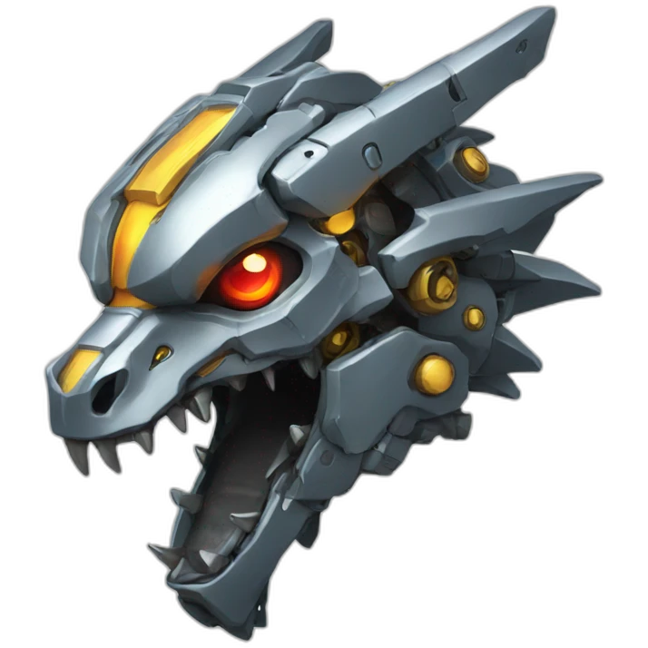mecha dragon head emoji