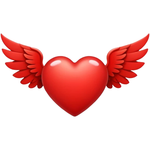 Heart with wings emoji