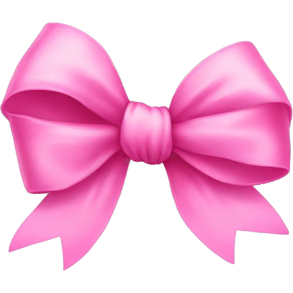 Pink bow emoji