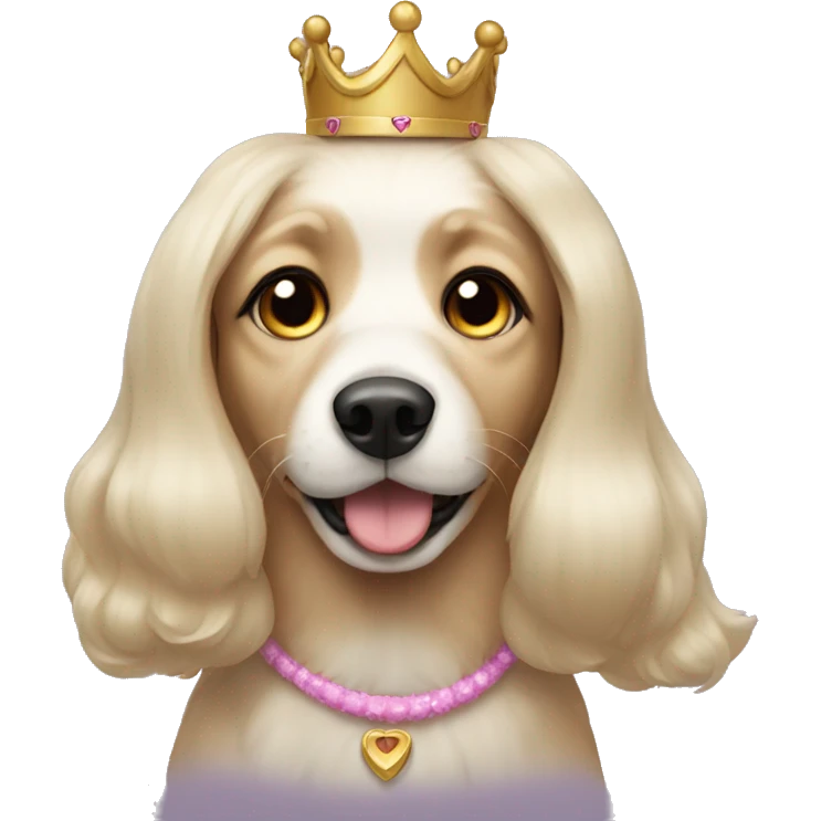 Princess dog emoji