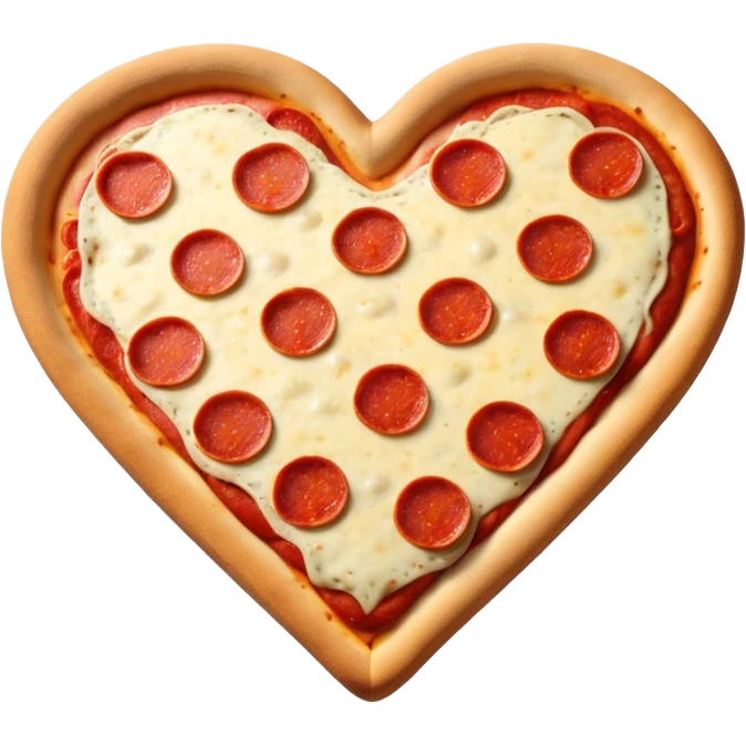 Pizza con forma de corazón  emoji