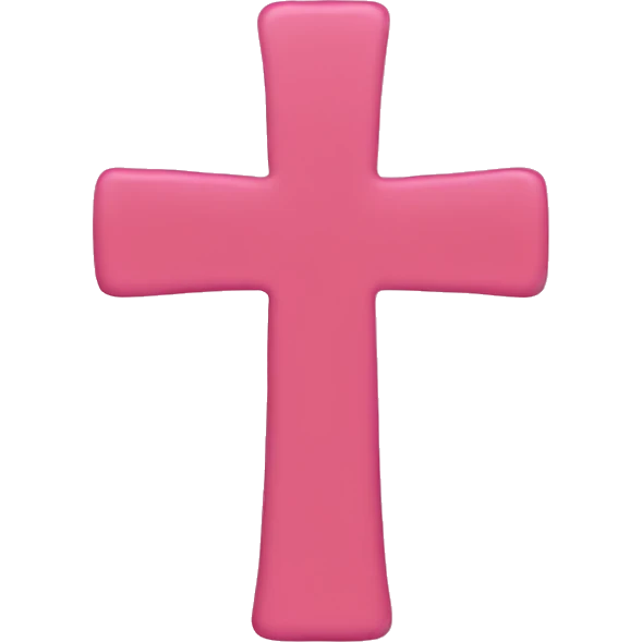 Pink cross emoji emoji