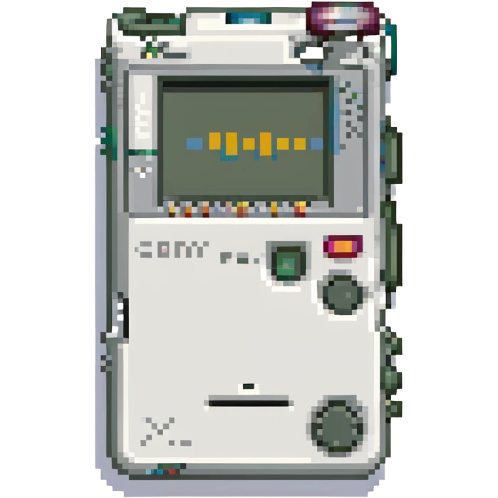 белый плеер Sony, no background emoji