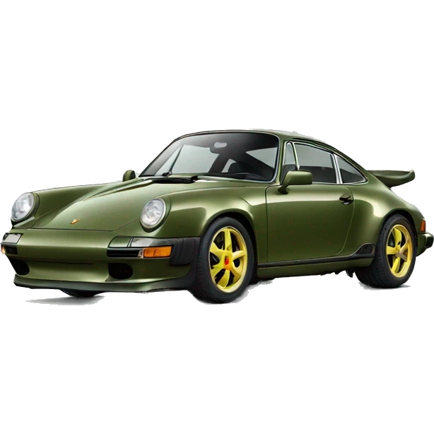 Olive green Porsche emoji