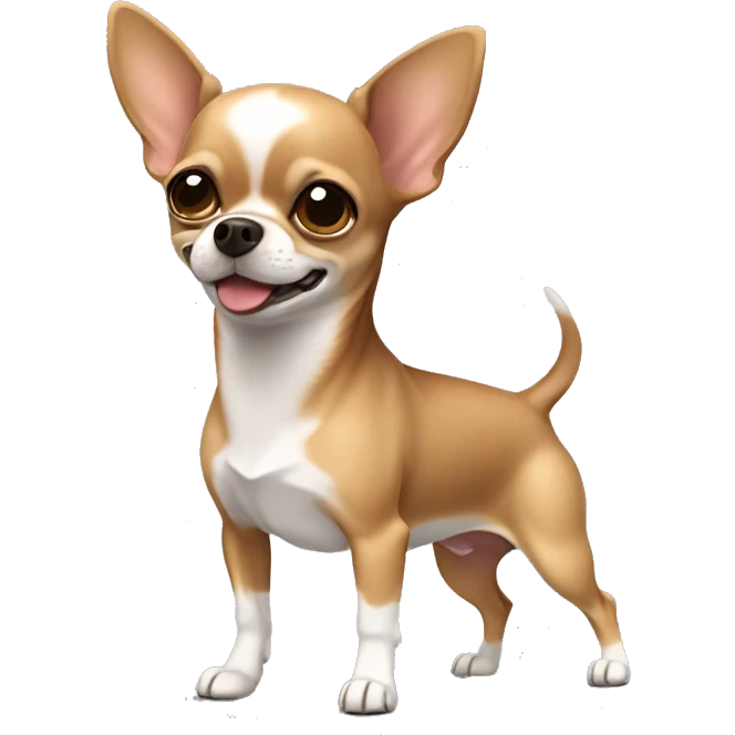 chunky light brown short haired chihuahua emoji